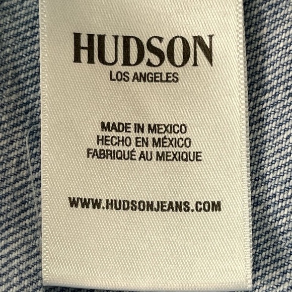Hudson Jacket Womens Small/ Medium Blue Jeans Denim 100% Cotton Button Front - Picture 9 of 12